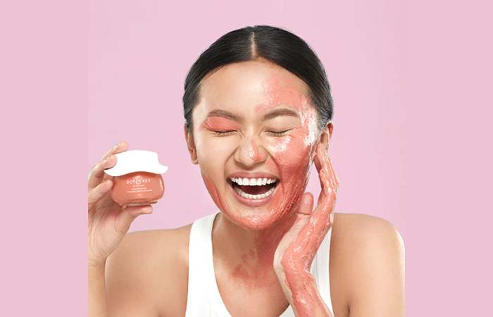 Dot & Key Pink Clay Face Mask For Glowing Skin With Vitamin C- Fades Dark Spots