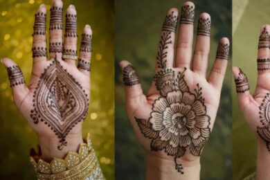 Instagram:Hvuusfun0sq= Royal Front Hand Mehndi Design