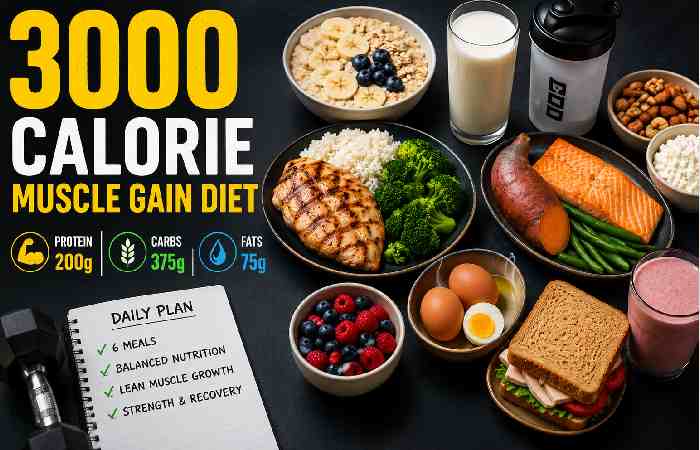 3000 Calorie Muscle Gain Diet