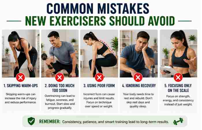 Common Mistakes New Exercisers Should Avoid