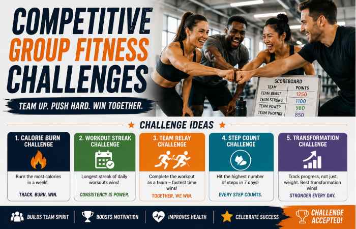 Competitive Group Fitness Challenges
