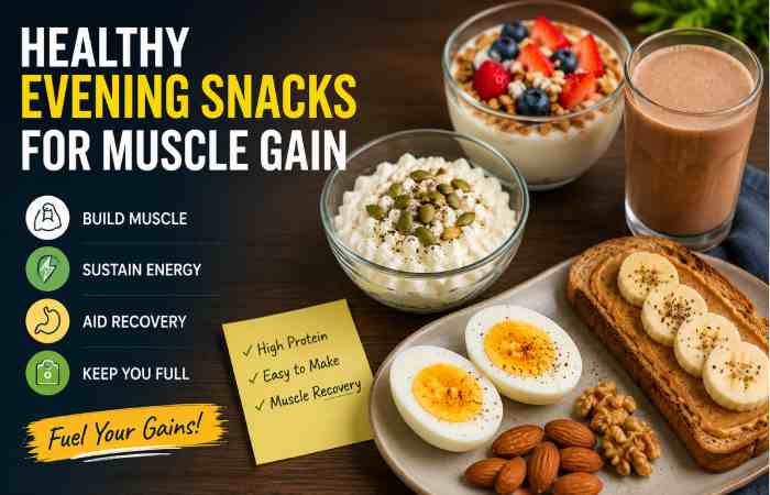 Healthy evening snacks for muscle gain
