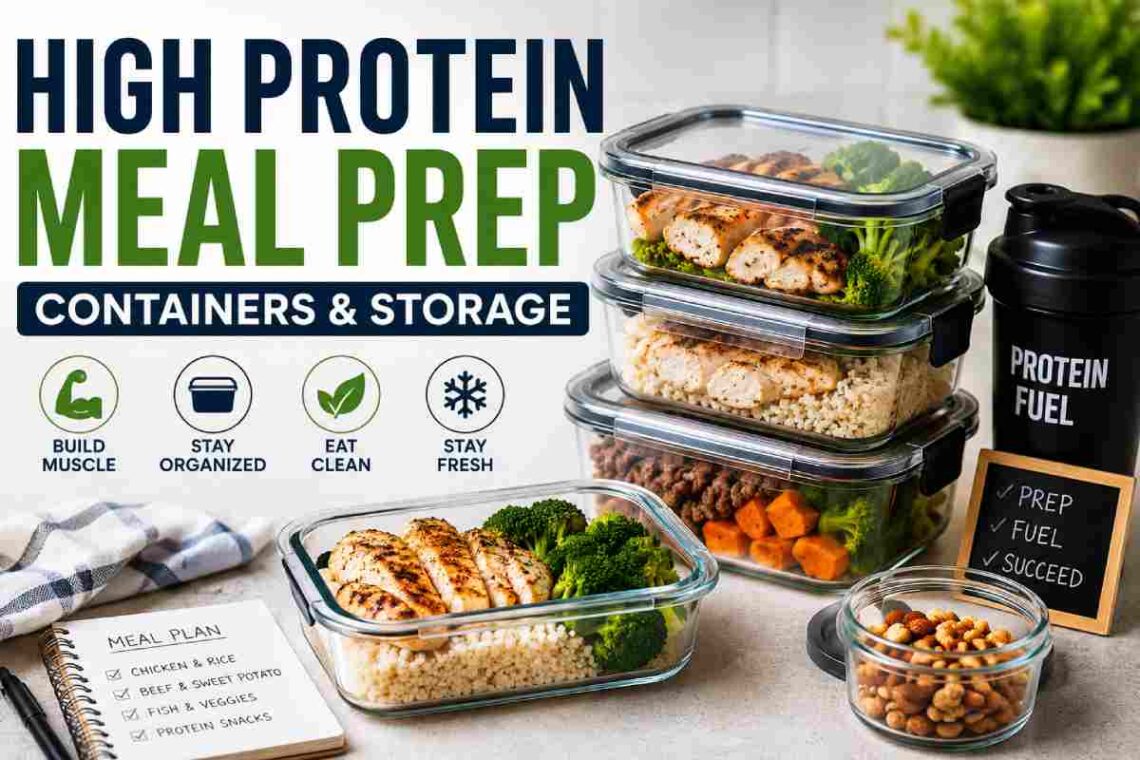 High Protein Meal Prep Containers & Storage