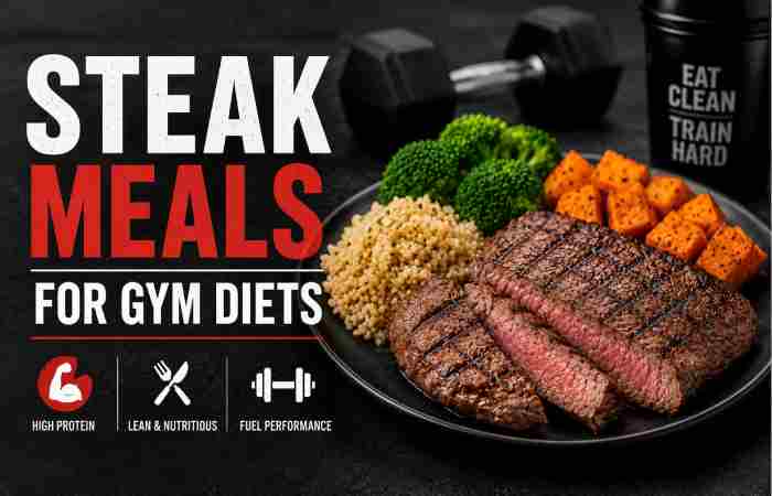 Steak meals for gym diets