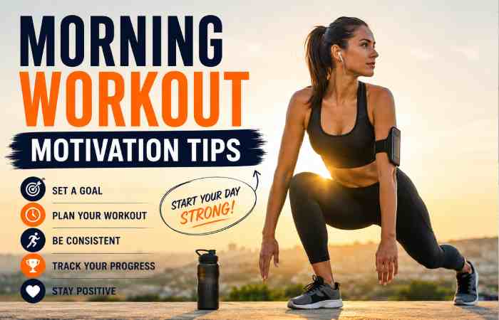Morning workout motivation in the sunshine