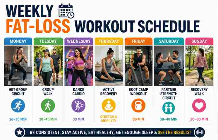 Weekly Fat-Loss Workout Schedule