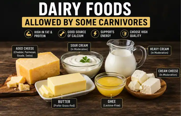 Dairy Foods Allowed by Some Carnivores