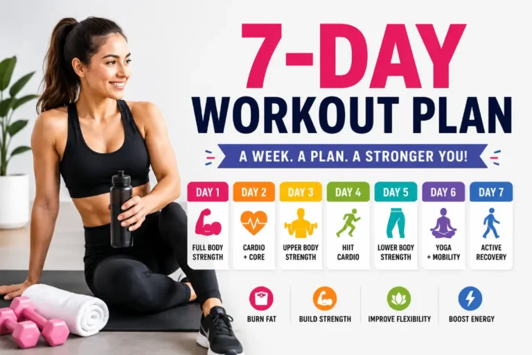 7-Day Workout Plan for Weight Loss Female (2026 Guide)