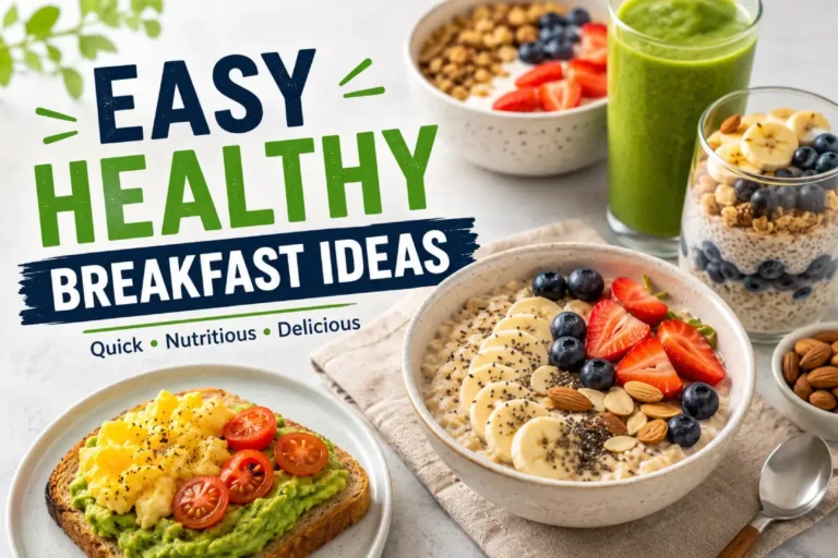 Easy Healthy Breakfast Ideas: Quick, Nutritious & High-Protein Breakfasts for Busy Mornings
