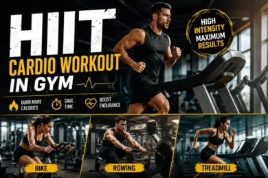HIIT Cardio Workout in Gym