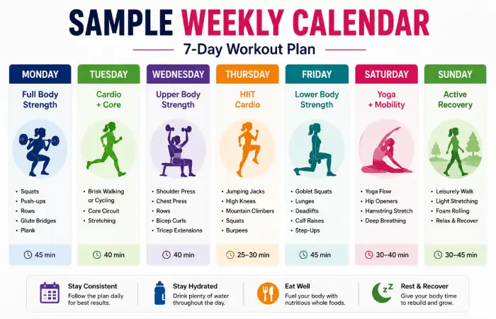 Sample Weekly Calendar