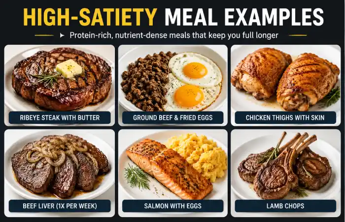 High-Satiety Meal Examples