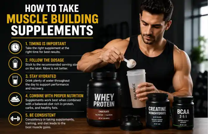 How to Take Muscle Building Supplements