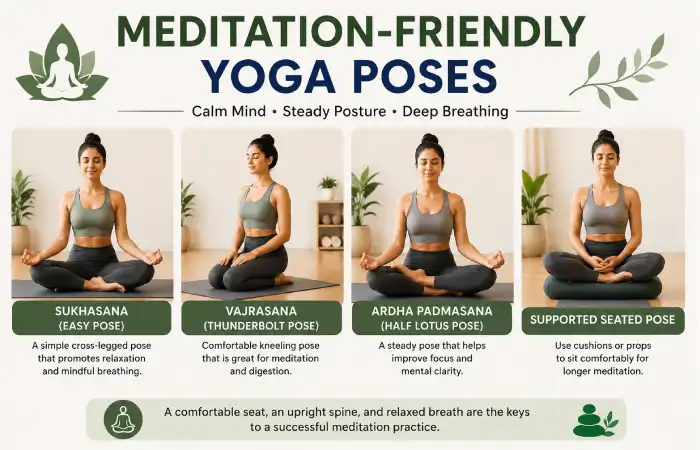 Meditation-Friendly Yoga Poses