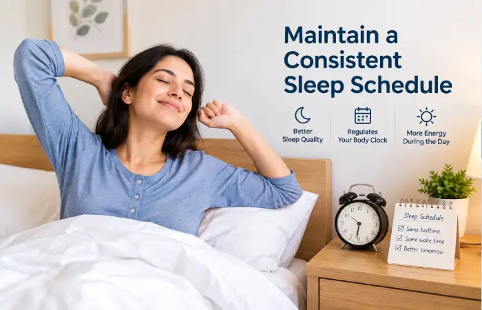 Maintain a Consistent Sleep Schedule