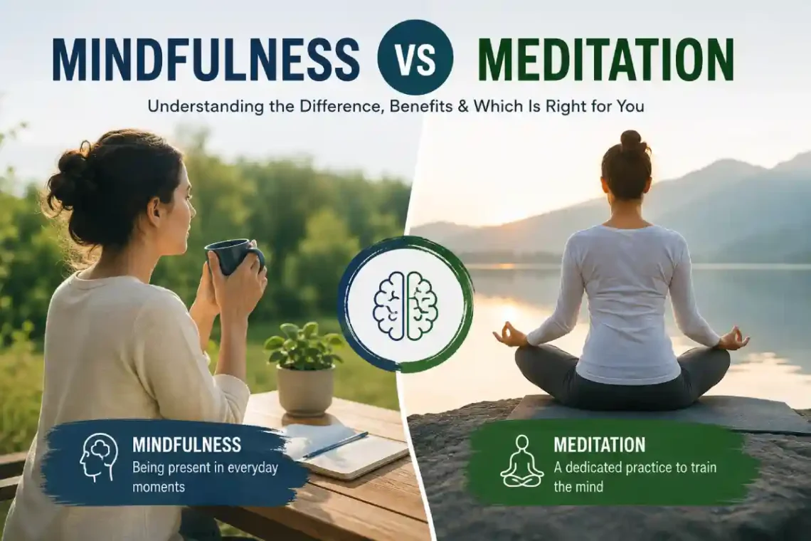 Mindfulness vs Meditation