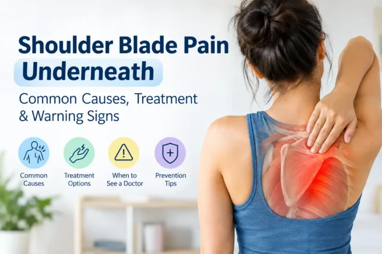 Shoulder Blade Pain Underneath: Causes, Treatment, and When to Worry