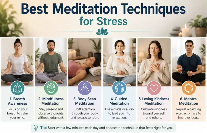 Best Meditation Techniques for Stress