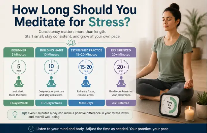 How Long Should You Meditate for Stress?